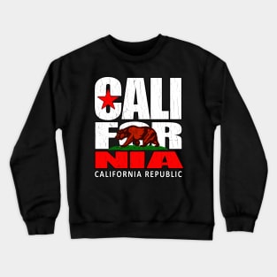 California Republic (vintage distressed look) Crewneck Sweatshirt